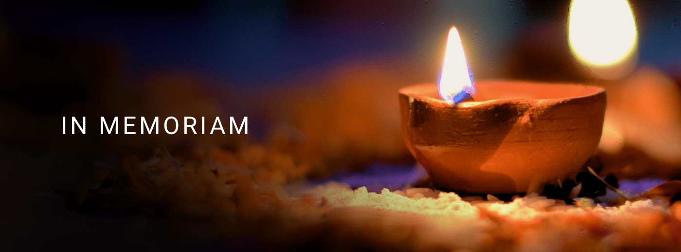 In Memoriam - image of candle burning