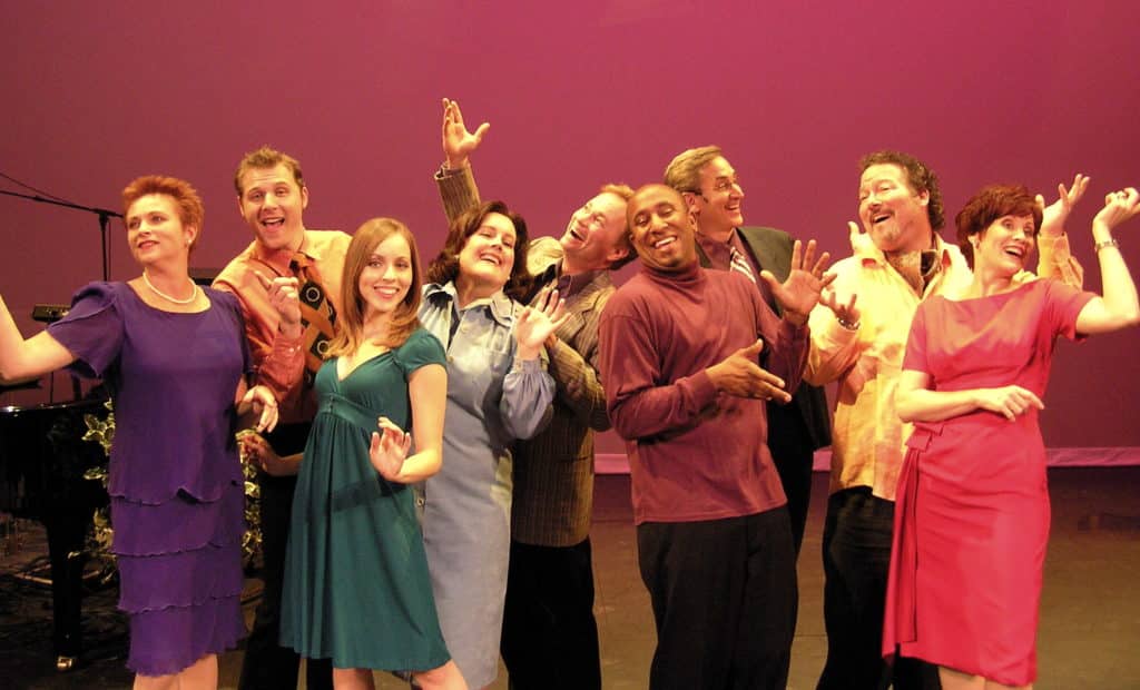 Cast of Merrily We Roll Along