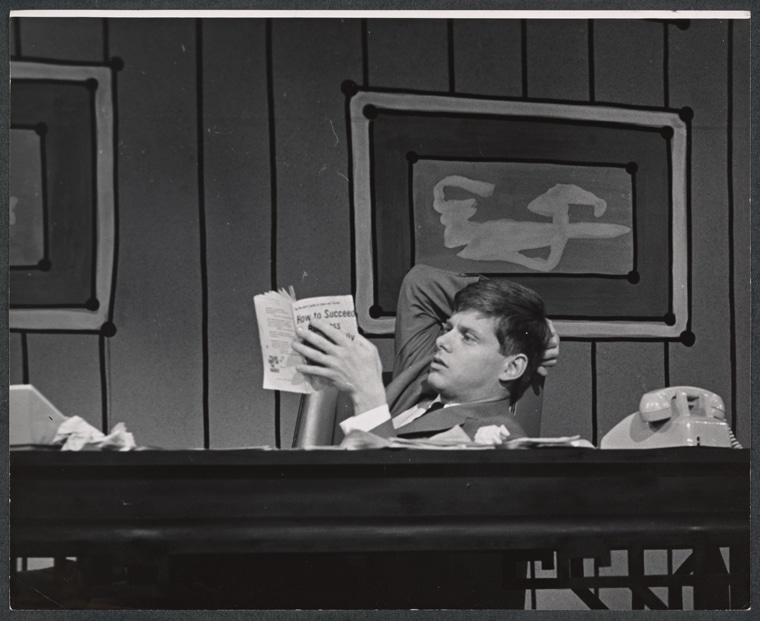 Robert Morse as Finch in original Broadway cast of How to Succeed